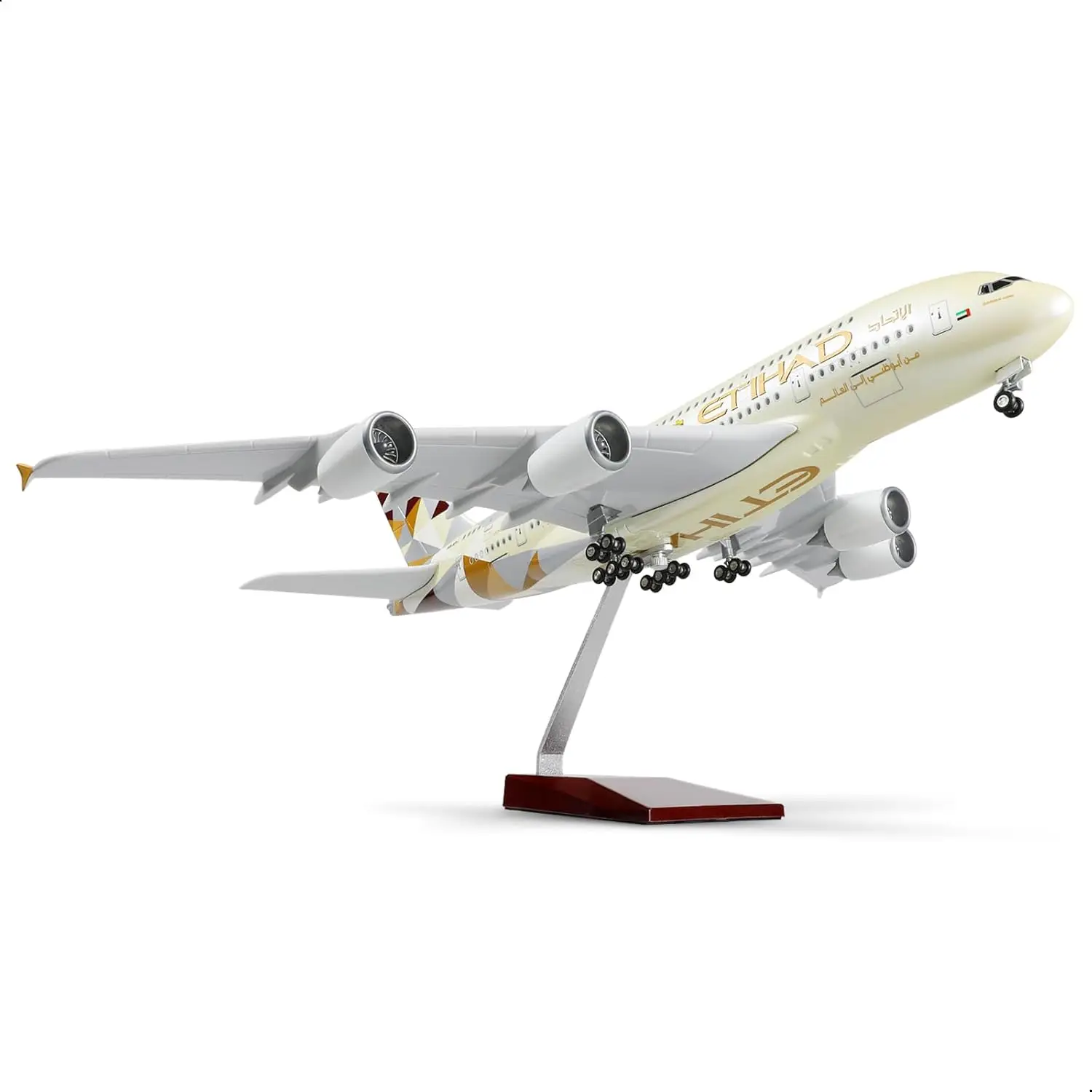 47cm Etihad A380 Airplane Model Toy Kit 1/160 Scale Die-cast Resin Collectible Aircraft Model with Stand or Collections Displays
47cm Etihad A380 Airplane Model Toy Kit 1/160 Scale Die-cast Resin Collectible Aircraft Model with Stand or Collections Displays