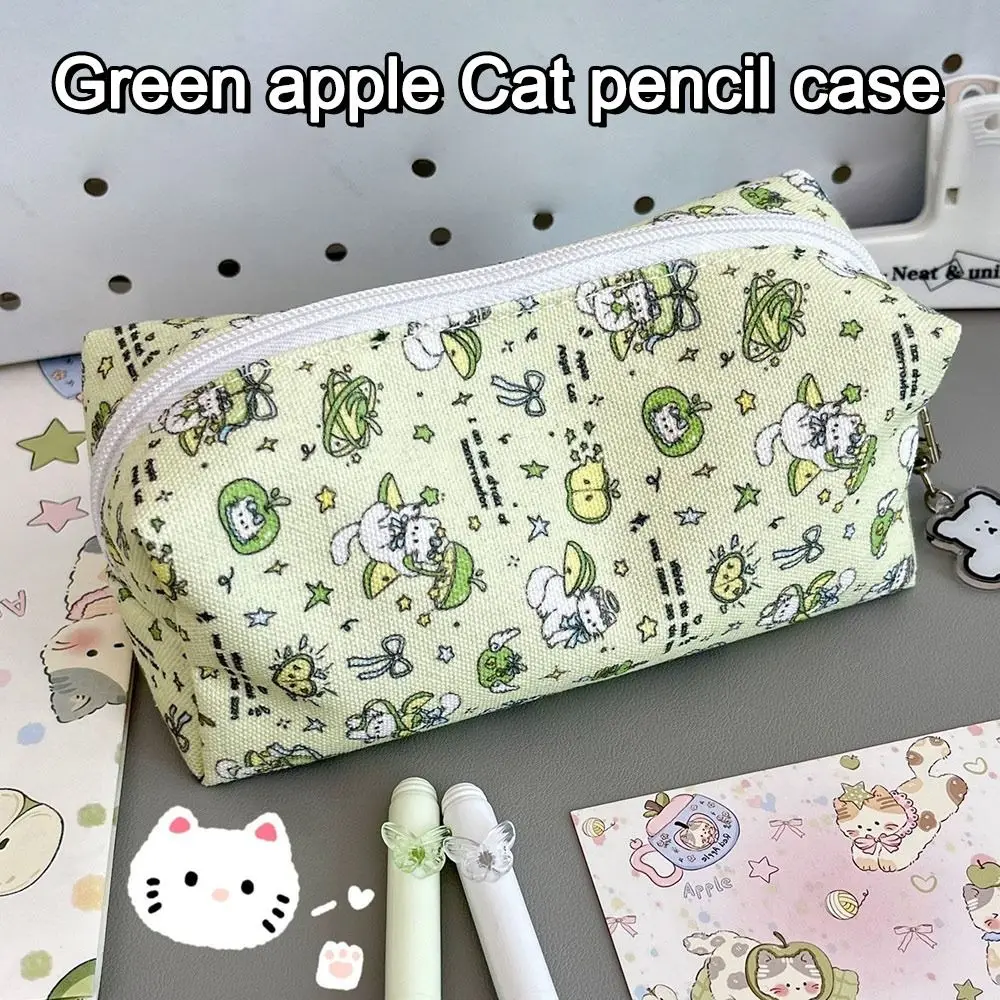 Portable Cute Kitten Pencil Case Canvas Large Capacity Stationery Storage Pouch Pen Bag Student
Portable Cute Kitten Pencil Case Canvas Large Capacity Stationery Storage Pouch Pen Bag Student