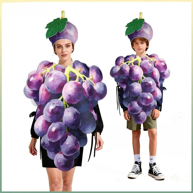 Halloween Cosplay Fruit Costume Grape Costume Fruit Party Clothing for Adult Kids
Halloween Cosplay Fruit Costume Grape Costume Fruit Party Clothing for Adult Kids