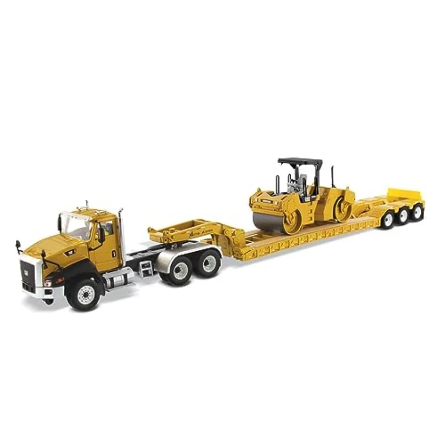 Construction site collectible: Diecast metal gray and yellow ultra-detailed 1:50 scale CT660 tractor with XL120 trailer and wor
Construction site collectible: Diecast metal gray and yellow ultra-detailed 1:50 scale CT660 tractor with XL120 trailer and wor
