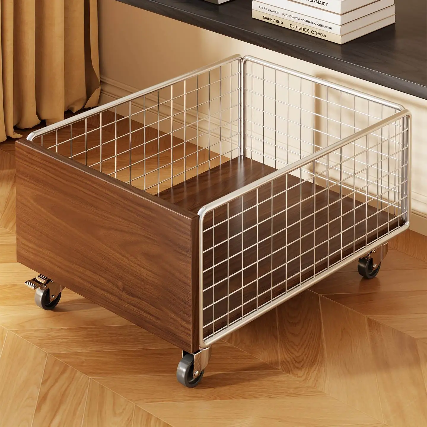 Mobile Book Bag Rack School Classroom under Desk Wheel Mounted Book Box Storage Caddy Metal Frame Simple Design Korean Style
Mobile Book Bag Rack School Classroom under Desk Wheel Mounted Book Box Storage Caddy Metal Frame Simple Design Korean Style