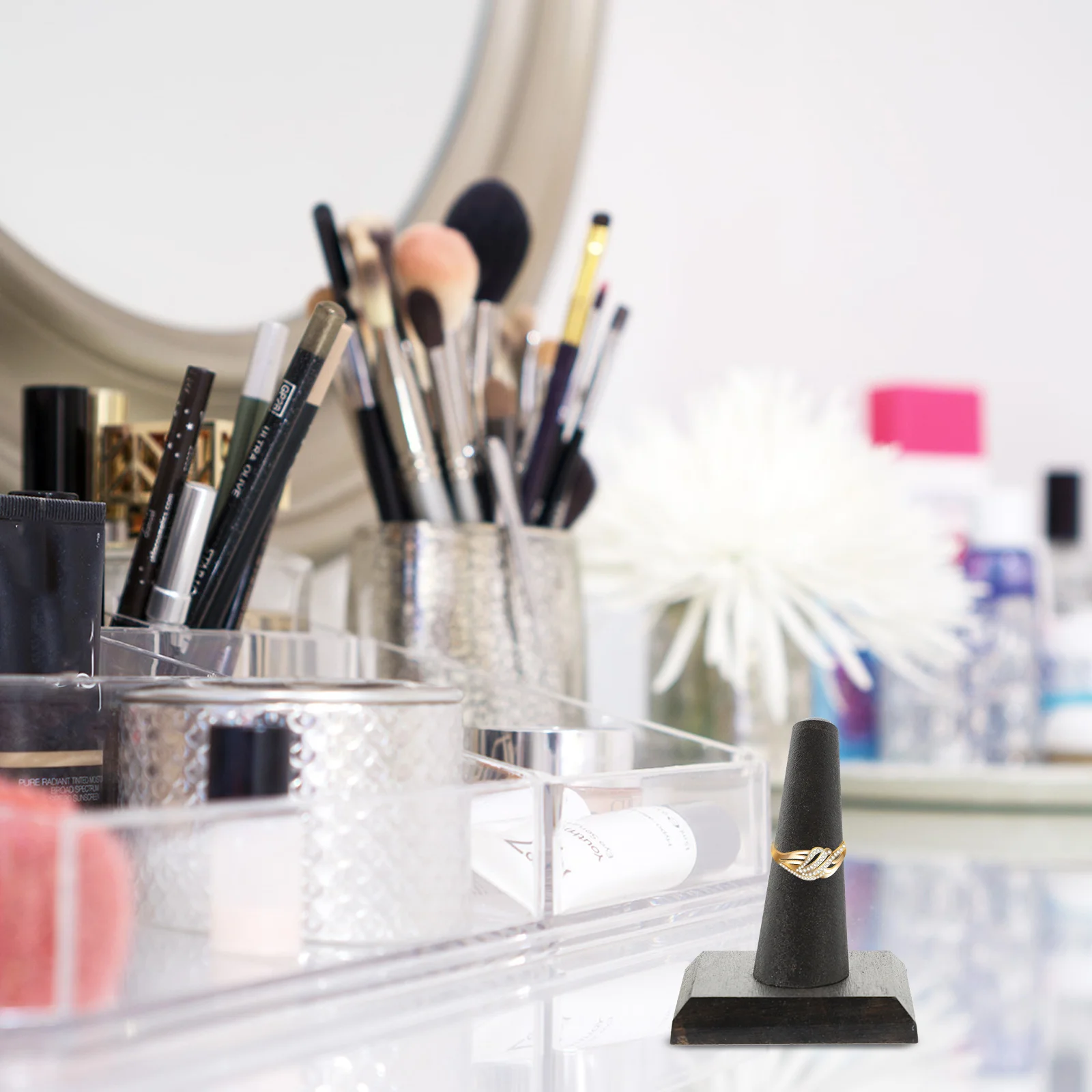 2Pcs Jewelry Ring Display Stand Wooden Pillar Shape Ring Holder Organizer Rack for Store Counter and Display Stand
2Pcs Jewelry Ring Display Stand Wooden Pillar Shape Ring Holder Organizer Rack for Store Counter and Display Stand