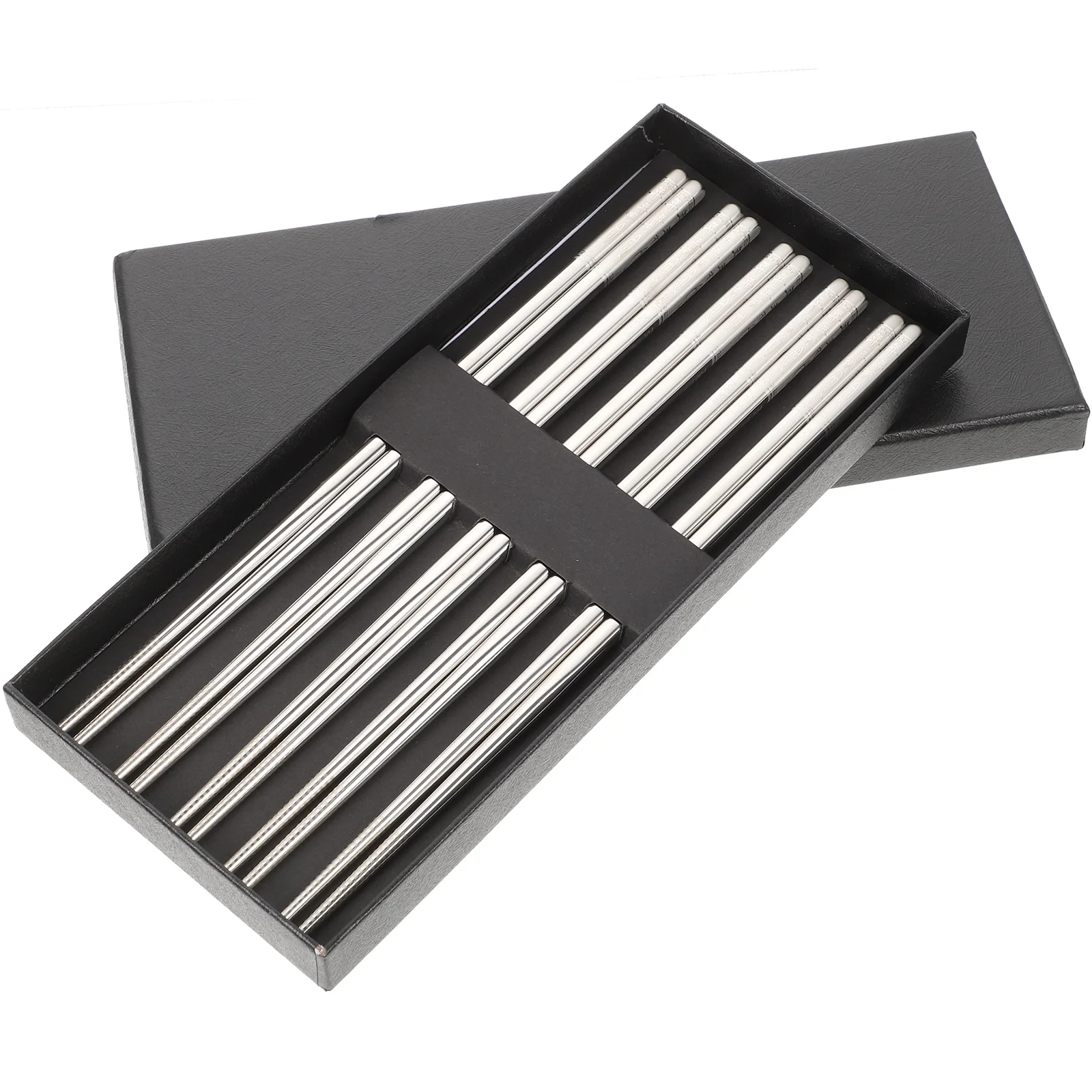 5pcs Stainless Steel Chopstick Set 5 Pairs Reusable Heat Insulation Non Skid Square Cutlery Kitchen Camping Tableware
5pcs Stainless Steel Chopstick Set 5 Pairs Reusable Heat Insulation Non Skid Square Cutlery Kitchen Camping Tableware