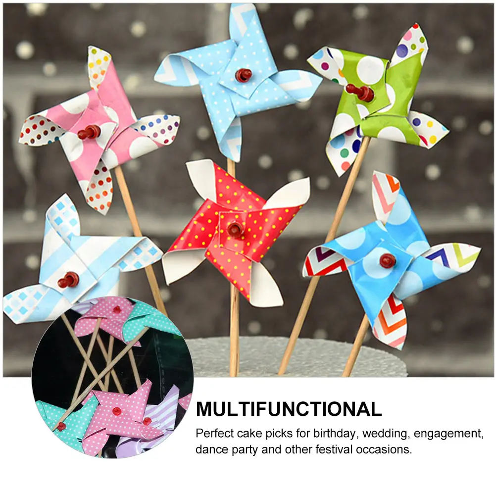 36pcs Windmill Cake Toppers Mini Paper Cupcake Decorations Birthday Wedding Picks Dessert Accessories Party Supplies Cake Decor
36pcs Windmill Cake Toppers Mini Paper Cupcake Decorations Birthday Wedding Picks Dessert Accessories Party Supplies Cake Decor