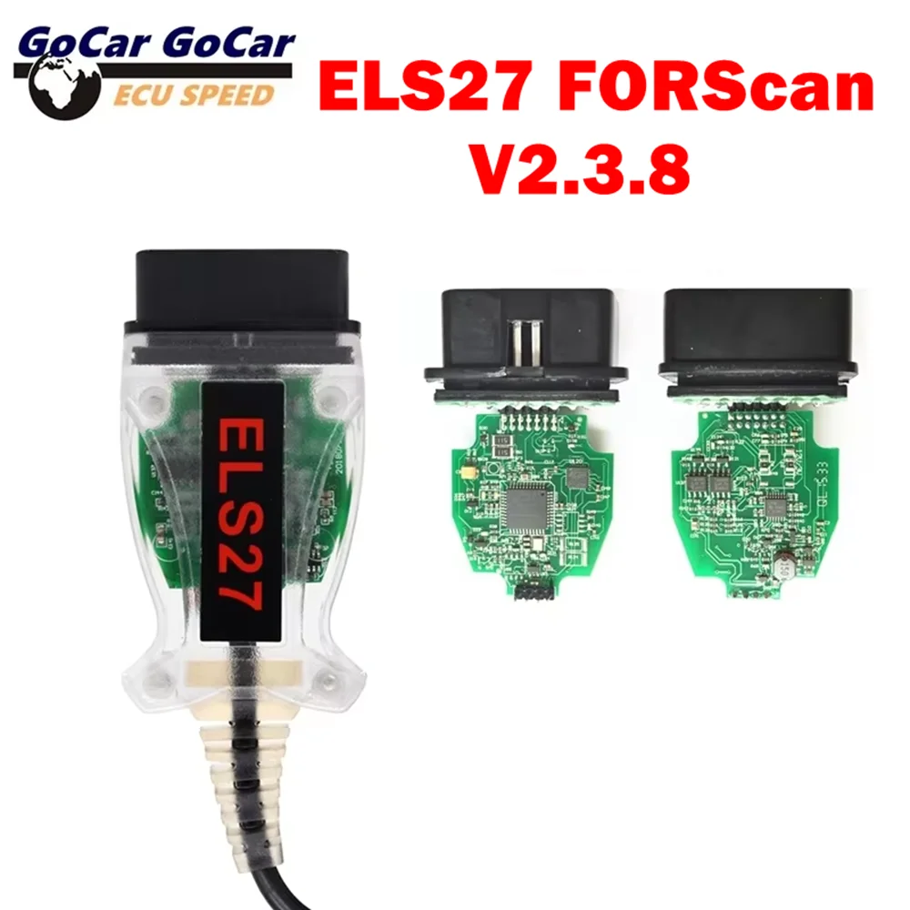 Functionally Stable ELS27 FORScan Green PCB PIC24HJ128CP504+FT232RQ OBD2 Scanner for Ford, Mazda, Lincoln and Mercury
Functionally Stable ELS27 FORScan Green PCB PIC24HJ128CP504+FT232RQ OBD2 Scanner for Ford, Mazda, Lincoln and Mercury