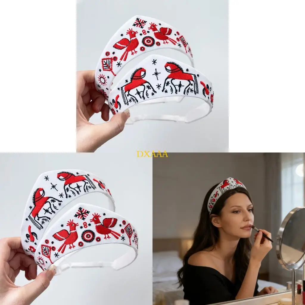 DXAA Comfortable Fabric Headband Classical Crowns Hairband With Delicate Animal Embroidery Detail for Women Girl Party
DXAA Comfortable Fabric Headband Classical Crowns Hairband With Delicate Animal Embroidery Detail for Women Girl Party