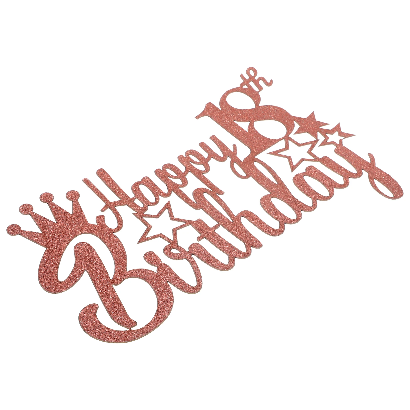 Rose Gold 18th Birthday Cake Topper Glitter Surface Celebration Party Decorations Golden Paper Safe Reliable Cake Decoration
Rose Gold 18th Birthday Cake Topper Glitter Surface Celebration Party Decorations Golden Paper Safe Reliable Cake Decoration