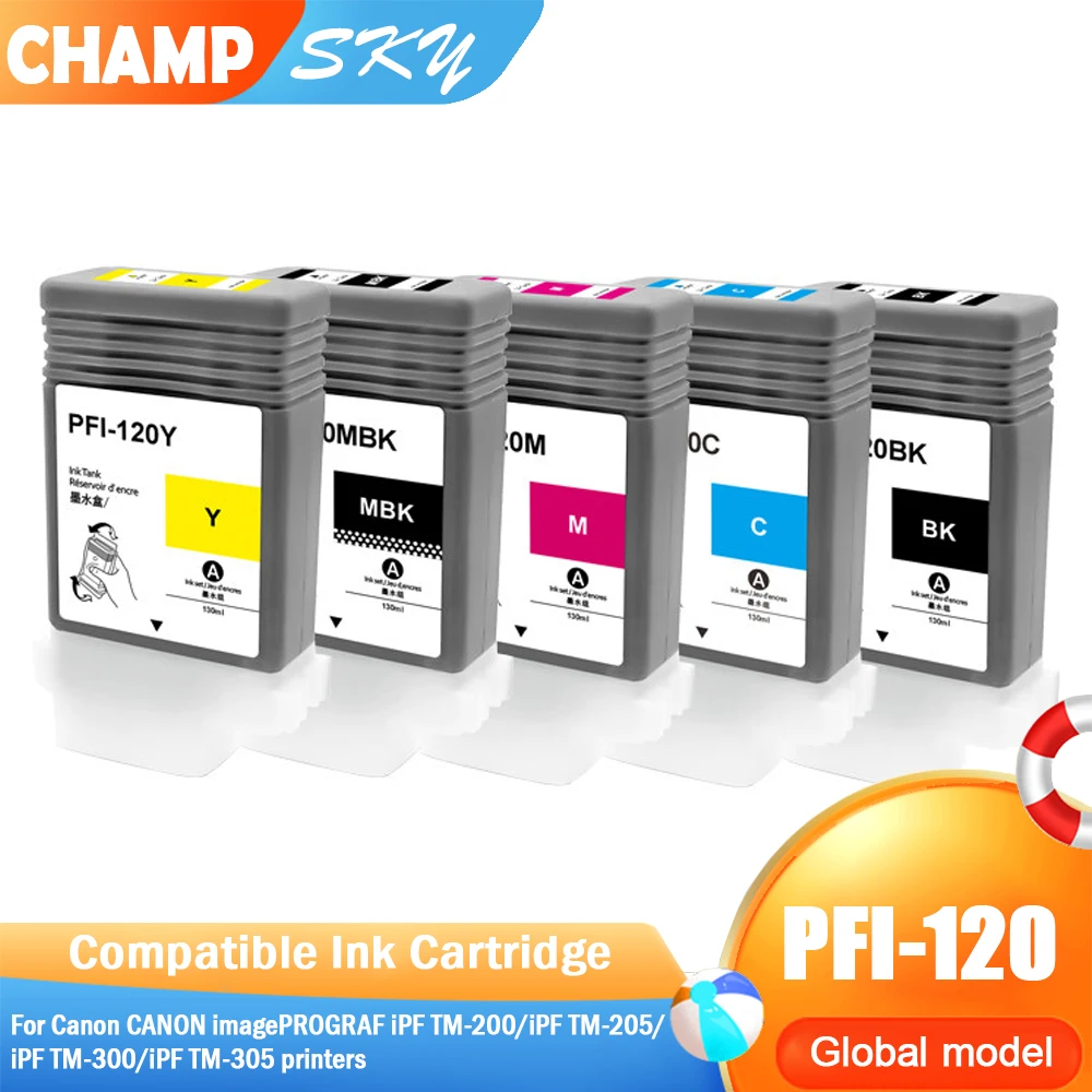 Совместимый цветной струйный картридж Champ Sky PFI-120 PFI120 PFI 120 PFI-121 премиум-класса для принтеров Canon IPF TM200 TM-300 TM-305
Совместимый цветной струйный картридж Champ Sky PFI-120 PFI120 PFI 120 PFI-121 премиум-класса для принтеров Canon IPF TM200 TM-300 TM-305
