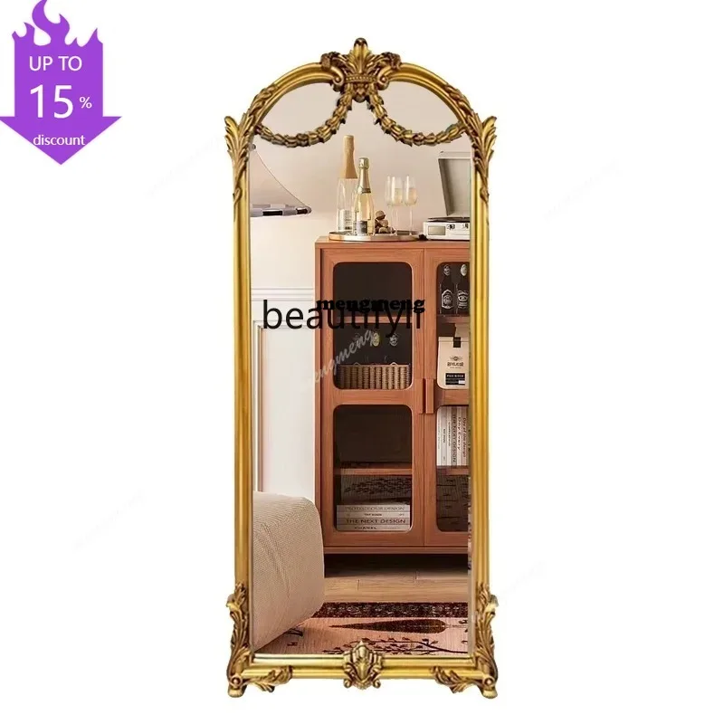 s8350 European retro carved full-length mirror household wall hanging, French wall-to-wall floor mirror cloakroom fitting mirror
s8350 European retro carved full-length mirror household wall hanging, French wall-to-wall floor mirror cloakroom fitting mirror
