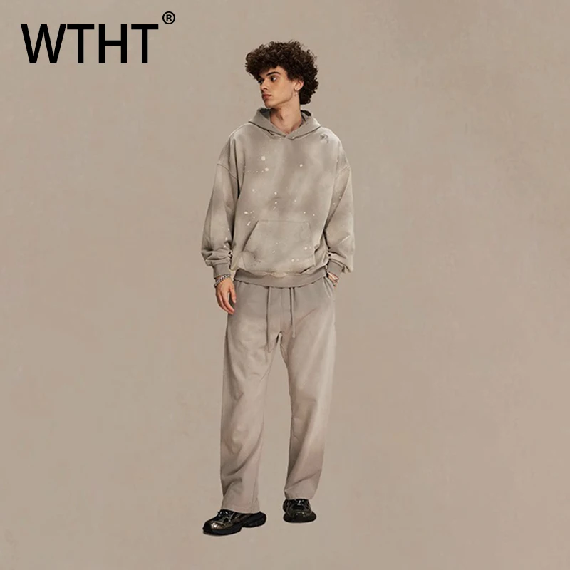 WTHT Fashion Men's Graffiti Do Old Wash Design Casual Hoodie Trendy Drawing Elastic High Waist Loose Straight Pants Male 2A0469
WTHT Fashion Men's Graffiti Do Old Wash Design Casual Hoodie Trendy Drawing Elastic High Waist Loose Straight Pants Male 2A0469