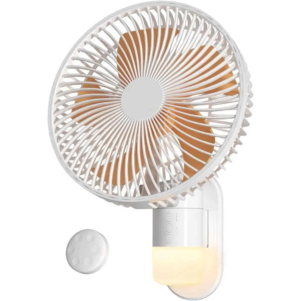 Compact 20t Airflow Wall Mount Fan with Light, Remote, Timer, Oscillation & Adjustable Speeds for RV, Bedroom, and Bathroom
Compact 20t Airflow Wall Mount Fan with Light, Remote, Timer, Oscillation & Adjustable Speeds for RV, Bedroom, and Bathroom