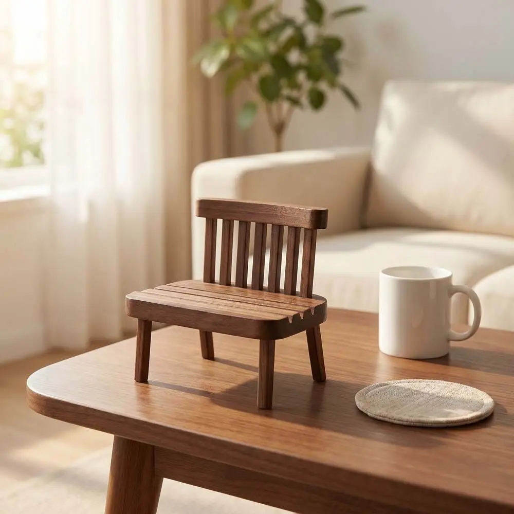 Solid Wood Chair Mobile Phone Holder Portable Universal Cell Phone Stand Elegant Walnut Creative Design Mobile Phone Stand
Solid Wood Chair Mobile Phone Holder Portable Universal Cell Phone Stand Elegant Walnut Creative Design Mobile Phone Stand