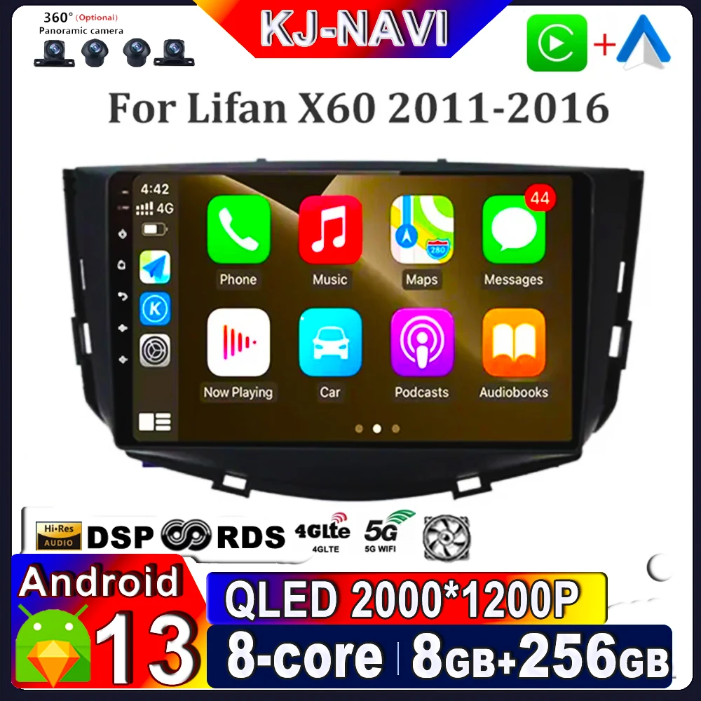 Android 13 System For Lifan X60 2011 - 2016 Auto Radio Car Multimedia Player GPS Navigation Screen 4G DSP Audio Stereo Carplay
Android 13 System For Lifan X60 2011 - 2016 Auto Radio Car Multimedia Player GPS Navigation Screen 4G DSP Audio Stereo Carplay