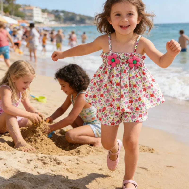 Одежда для маленьких девочек, летние повседневные дышащие топы без рукавов и шорты для маленьких девочек, костюм из 2 предметов, одежда для пляжного отдыха для маленьких девочек
Одежда для маленьких девочек, летние повседневные дышащие топы без рукавов и шорты для маленьких девочек, костюм из 2 предметов, одежда для пляжного отдыха для маленьких девочек