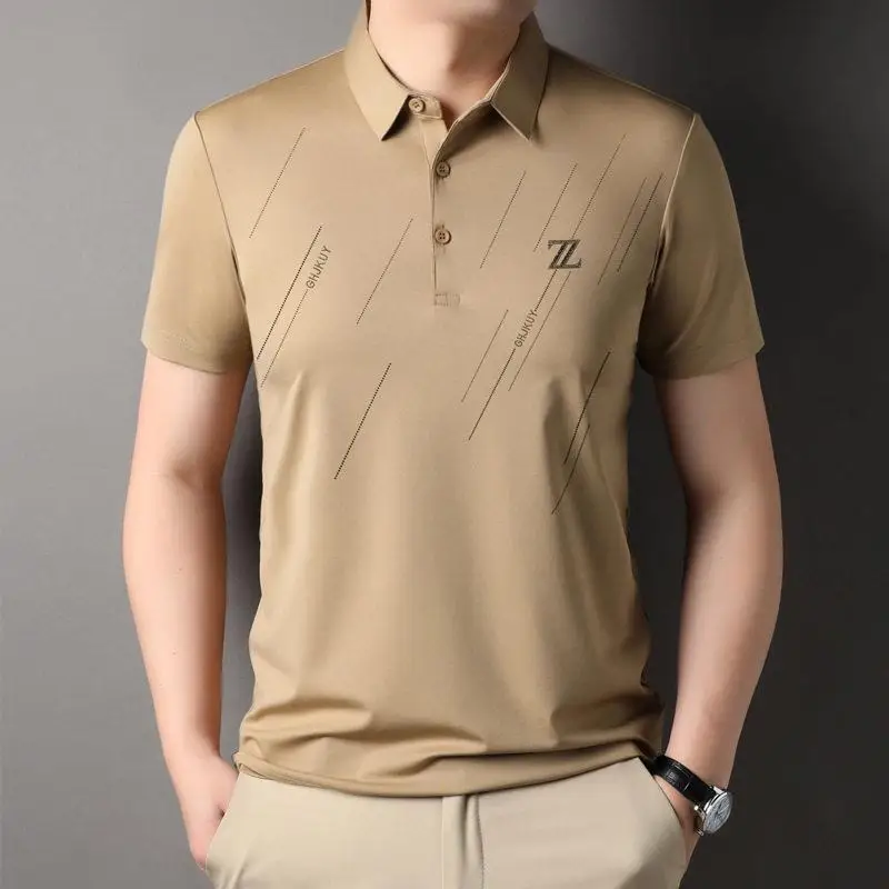 Ice Silk Seamless Shirt Short Sleeve Turn-down Collar Dad Business Wear Summer New Style Yangjing Loose Fit Modern Style
Ice Silk Seamless Shirt Short Sleeve Turn-down Collar Dad Business Wear Summer New Style Yangjing Loose Fit Modern Style