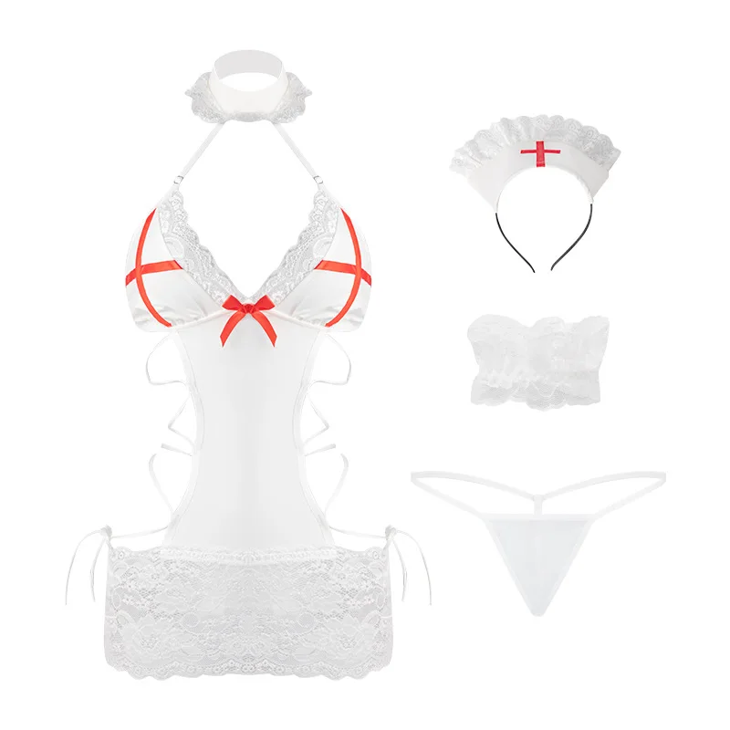 Хэллоуин сексуальное женское нижнее белье кружево открытая униформа медсестры Холтер с открытой спиной короткая ночная рубашка женская одежда косплей костюм костюм
Хэллоуин сексуальное женское нижнее белье кружево открытая униформа медсестры Холтер с открытой спиной короткая ночная рубашка женская одежда косплей костюм костюм