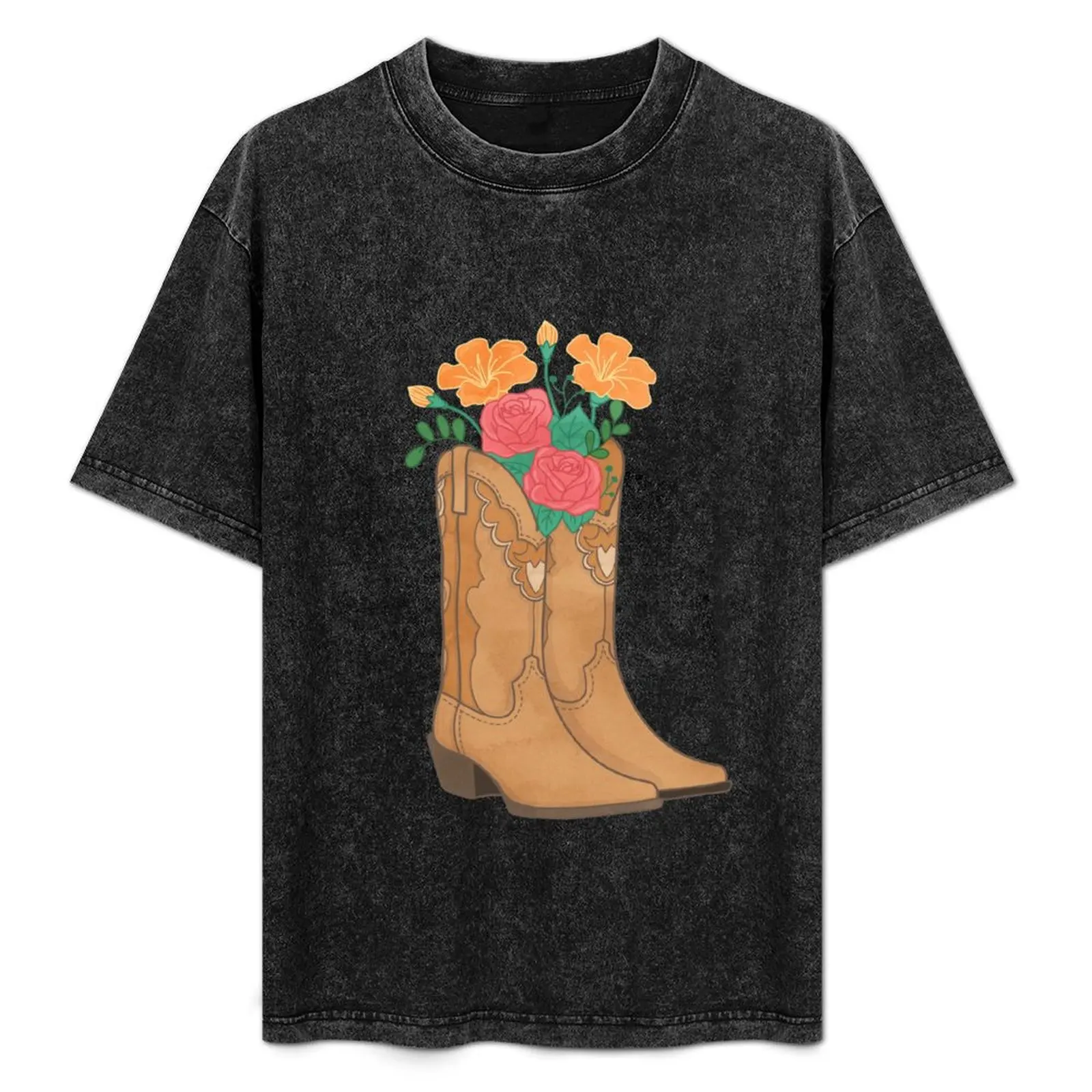 Cowboy boots with Flowers T-Shirt Functional Casual Short Sleeve Tee
Cowboy boots with Flowers T-Shirt Functional Casual Short Sleeve Tee