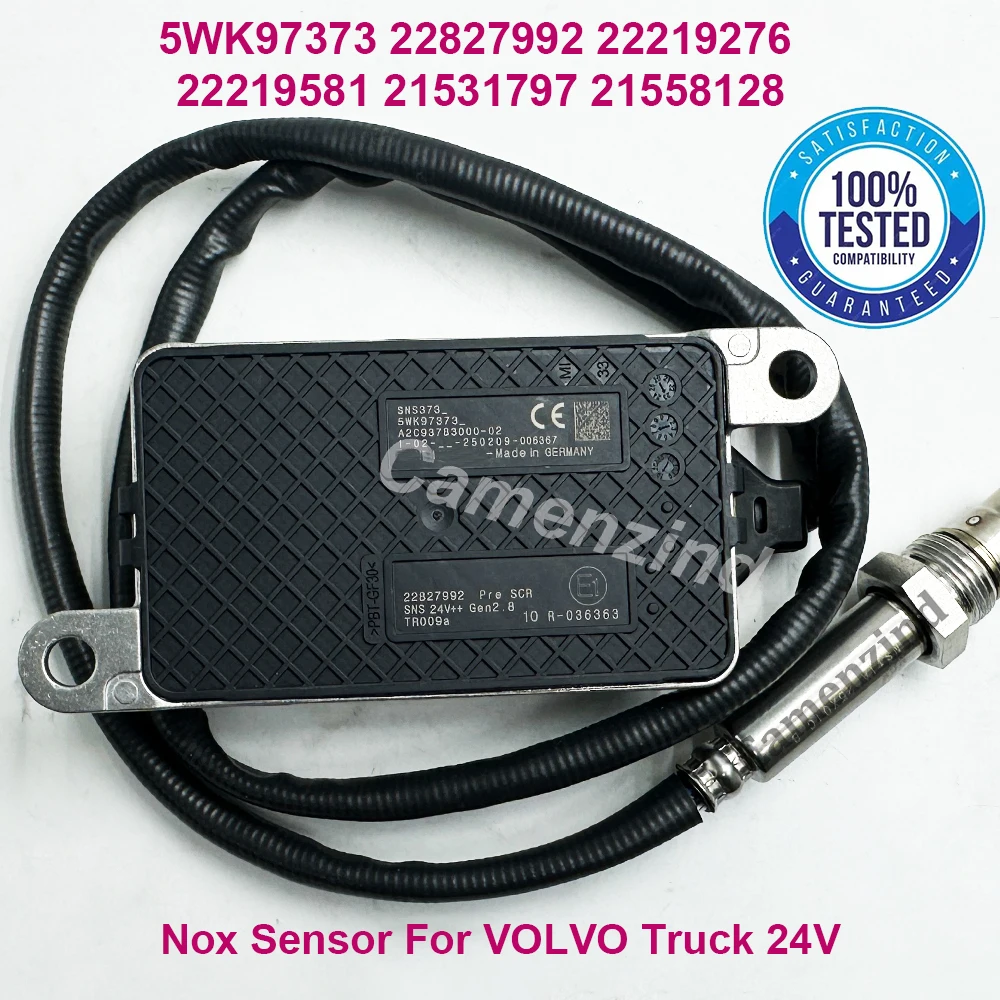 5WK97373 22827992 High Quality New NOX Sensor Nitrogen Oxygen Sensor For VOLVO Truck 24V 22219276 22219581 21531797 21558128
5WK97373 22827992 High Quality New NOX Sensor Nitrogen Oxygen Sensor For VOLVO Truck 24V 22219276 22219581 21531797 21558128