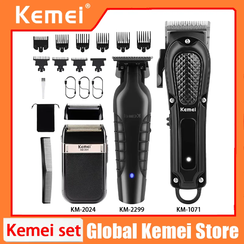 Kemei KM-1071 KM-2299 KM-2024 Hair Clippers for Men Hair Trimmer Electric Foil Rechargeable Electric Shaver Barber Hair Cutting
Kemei KM-1071 KM-2299 KM-2024 Hair Clippers for Men Hair Trimmer Electric Foil Rechargeable Electric Shaver Barber Hair Cutting