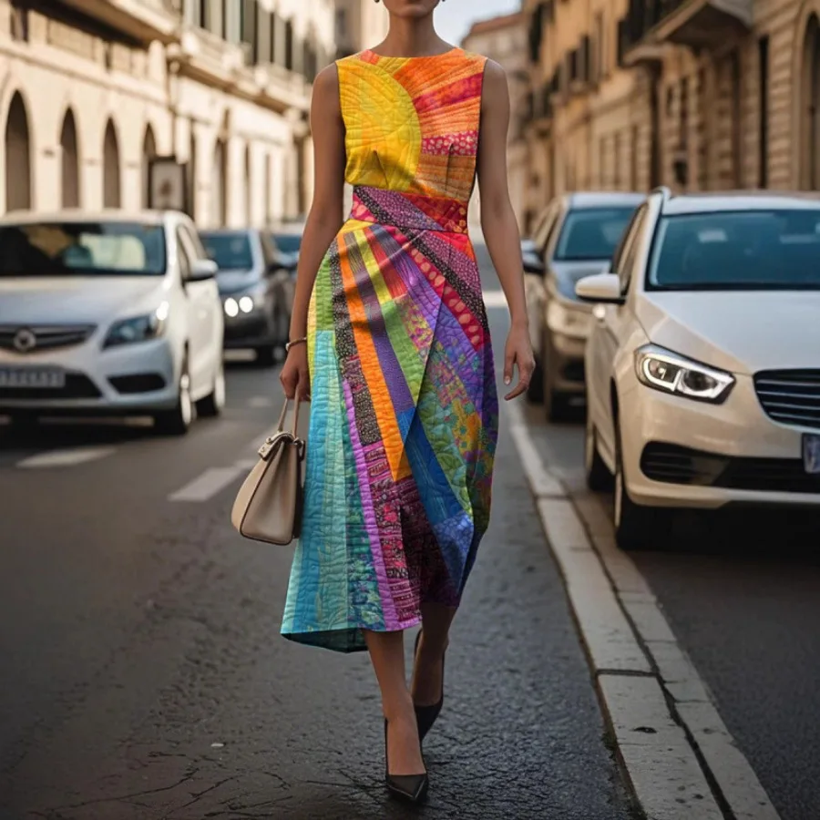 【New style】Independence Flowers Ocean Eternal Elegant Dress Women Sleeveless Long Dress Slim Straight Dress
【New style】Independence Flowers Ocean Eternal Elegant Dress Women Sleeveless Long Dress Slim Straight Dress