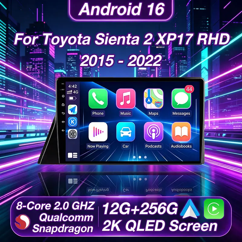 Android 16 For Toyota Sienta 2 XP170 2015 - 2022 RHD Car Radio Multimedia Video Player Navigation GPS Auto Carplay DSP 2din DVD
Android 16 For Toyota Sienta 2 XP170 2015 - 2022 RHD Car Radio Multimedia Video Player Navigation GPS Auto Carplay DSP 2din DVD
