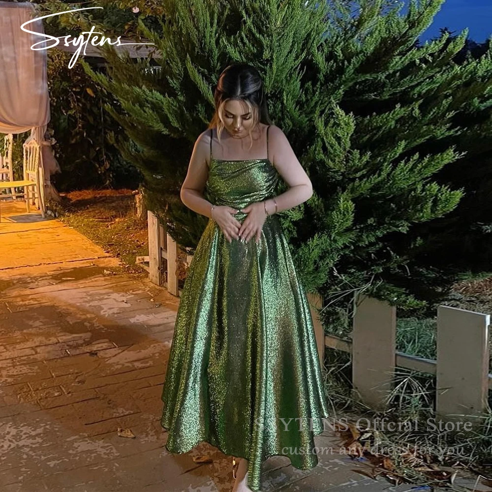 SSYTENS Green Long Evening Dresses Spaghetti Strap Strapless A-Line Prom Dresses Ankle Length Elegant Girl Party Gowns Customize
SSYTENS Green Long Evening Dresses Spaghetti Strap Strapless A-Line Prom Dresses Ankle Length Elegant Girl Party Gowns Customize