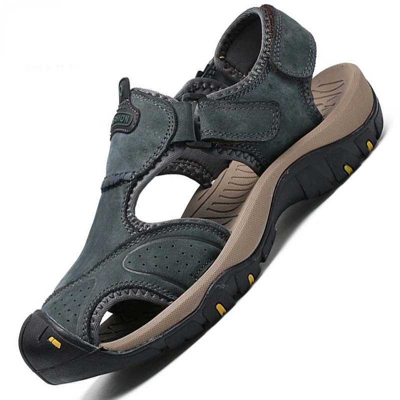 Summer Men's Sandals Outdoor Leather Breathable Men's Sandals Handmade Men's Beach Sandals big Size 38-48 Casual Men's Shoes
Summer Men's Sandals Outdoor Leather Breathable Men's Sandals Handmade Men's Beach Sandals big Size 38-48 Casual Men's Shoes