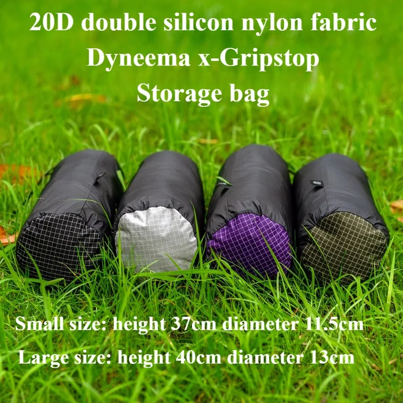 UHMWPE 20D Double Silicon Nylon+Dyneema X-Gripstop Storage Bag Bucket Bag Ultralight 11g/13g Hiking and Camping Tent Storage Bag
UHMWPE 20D Double Silicon Nylon+Dyneema X-Gripstop Storage Bag Bucket Bag Ultralight 11g/13g Hiking and Camping Tent Storage Bag