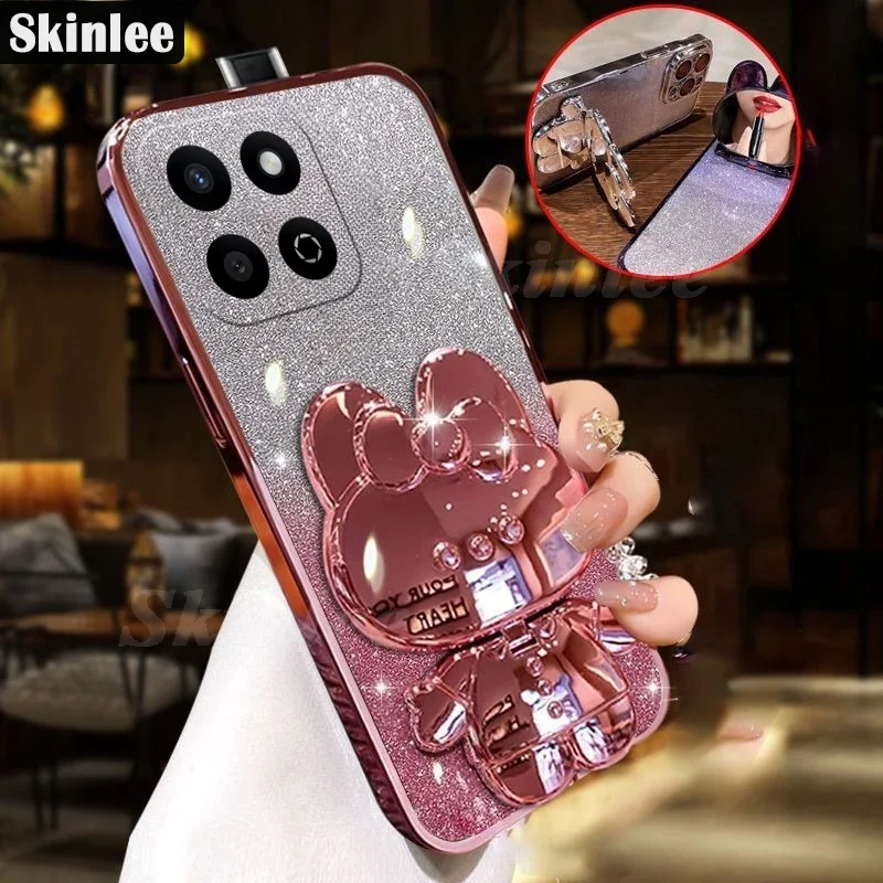 Mirror Rabbit Holder Case On For Honor X7C smart 200 honor Stand Cover For Honor 200 Smart X6B 7c x 6b
Mirror Rabbit Holder Case On For Honor X7C smart 200 honor Stand Cover For Honor 200 Smart X6B 7c x 6b