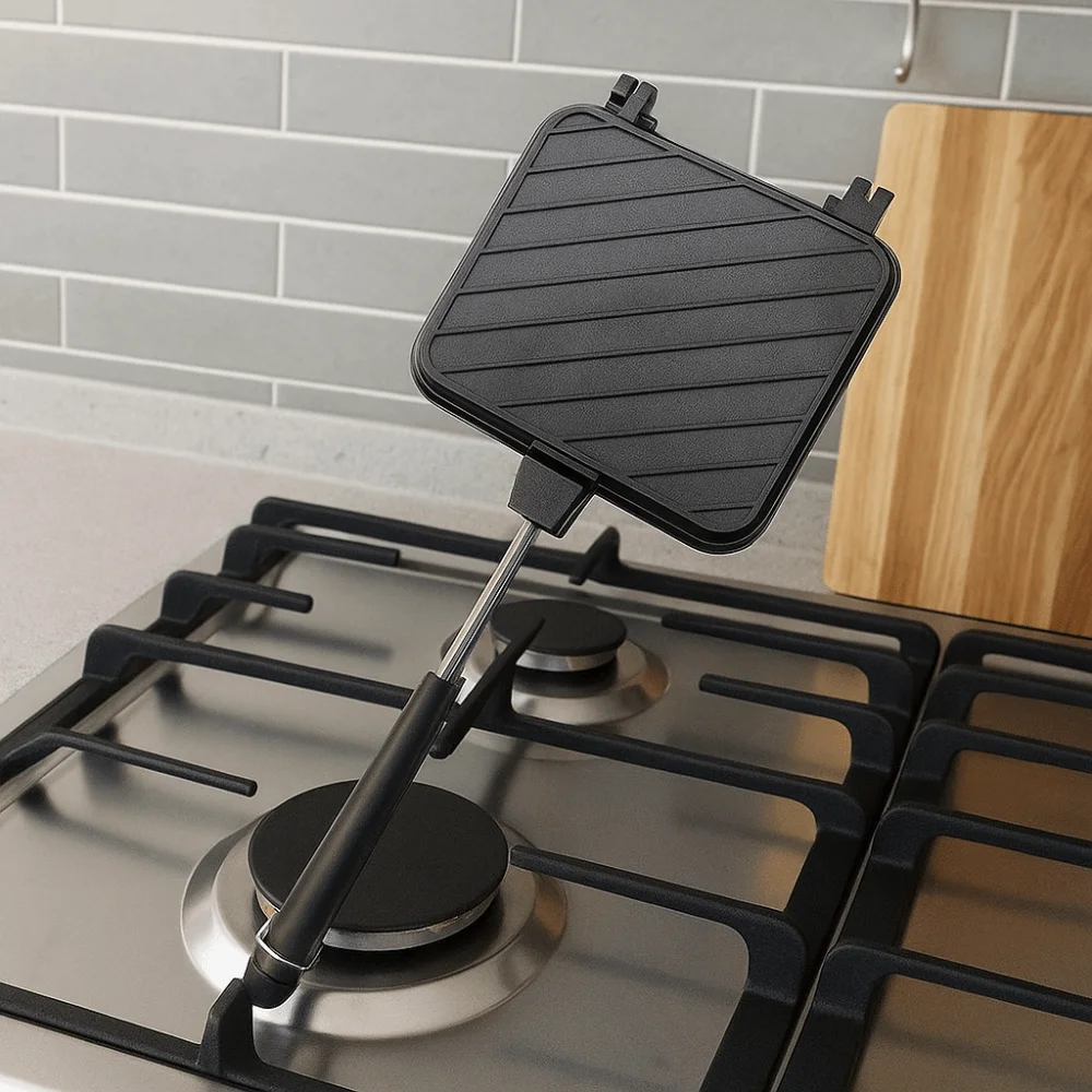 Блинница с антипригарным покрытием, двухсторонняя сковорода, термостойкая сменная машина с равномерным подогревом, алюминиевая машина для завтрака, барбекю
Блинница с антипригарным покрытием, двухсторонняя сковорода, термостойкая сменная машина с равномерным подогревом, алюминиевая машина для завтрака, барбекю