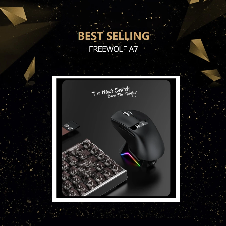 Новинка! Беспроводная игровая мышь A7, легкая, 24000 DPI, магнитная зарядная база, трехрежимное подключение, мышь PAW3311 для киберспорта и офиса
Новинка! Беспроводная игровая мышь A7, легкая, 24000 DPI, магнитная зарядная база, трехрежимное подключение, мышь PAW3311 для киберспорта и офиса