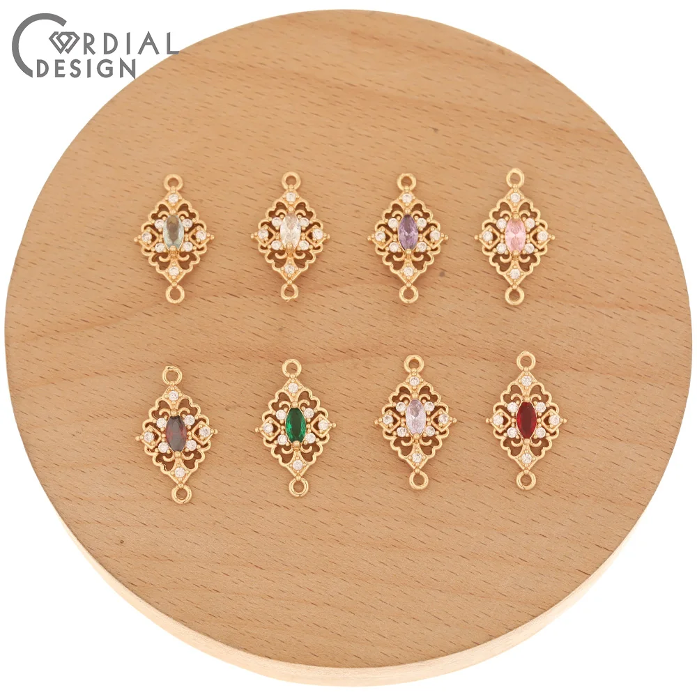 Cordial Design 50Pcs 12*20MM Jewelry Findings & Components/Crystal Connectors/Hand Made/CZ Charms/DIY Making/Jewelry Accessories
Cordial Design 50Pcs 12*20MM Jewelry Findings & Components/Crystal Connectors/Hand Made/CZ Charms/DIY Making/Jewelry Accessories