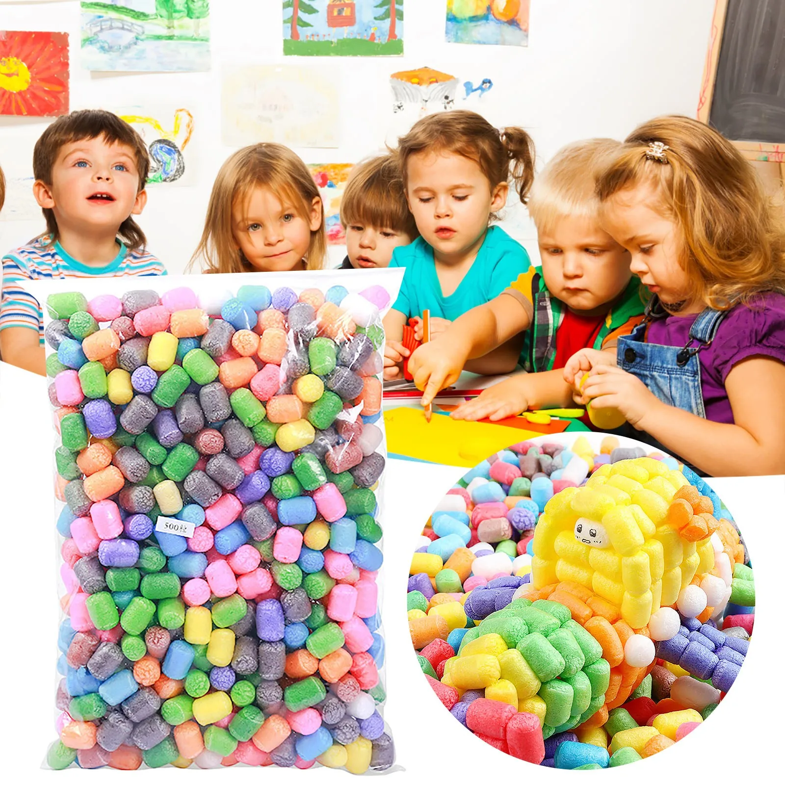 500PCS Handmade DIY Starch Kids Colorful Building Blocks Magic Corn Plasticine Children Toy Creation Toy Kids Christmas Gift
500PCS Handmade DIY Starch Kids Colorful Building Blocks Magic Corn Plasticine Children Toy Creation Toy Kids Christmas Gift