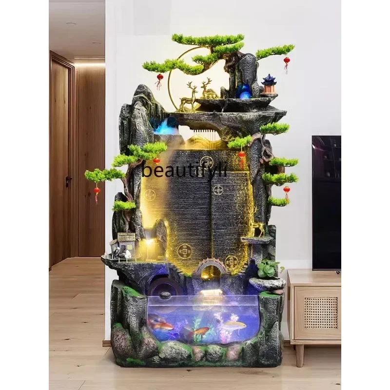 N N Chinese-Style Floor Courtyard Large Decorative Crafts Water Circulation Home Landscape Decoration
N N Chinese-Style Floor Courtyard Large Decorative Crafts Water Circulation Home Landscape Decoration