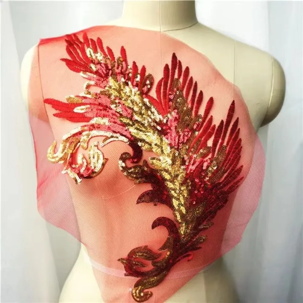 Appliques Sequin Embroidery Sequin Appliques Phoenix Tail DIY Sew On Patch Lace Fabric Wedding Gown DIY Decoration
Appliques Sequin Embroidery Sequin Appliques Phoenix Tail DIY Sew On Patch Lace Fabric Wedding Gown DIY Decoration