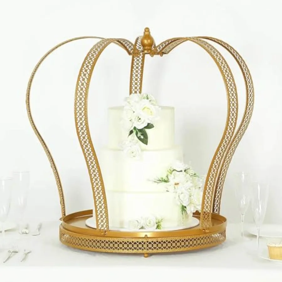 Gold Metal Crown Cupcake Dessert Display Stand Princess Tiara Wedding Cake Stand - 26"
Gold Metal Crown Cupcake Dessert Display Stand Princess Tiara Wedding Cake Stand - 26"