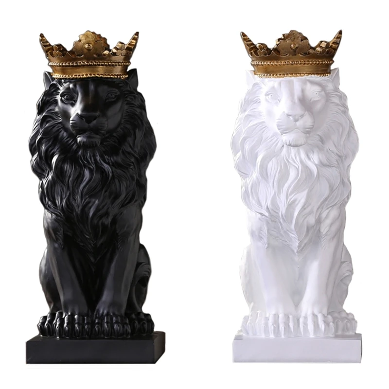 Resin Black Lion Figurines Modern Abstrac Animal Statue Desktop Office Crafts Gift Ornament Home Decor Sculpture
Resin Black Lion Figurines Modern Abstrac Animal Statue Desktop Office Crafts Gift Ornament Home Decor Sculpture