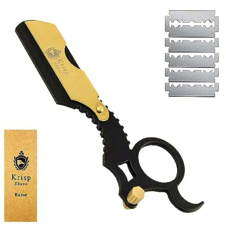 Professional Straight Razors For Men - Straight Edge Barber Razor Shaving Kit For Close Shave - Beard Cut Throat Safety Razor S
Professional Straight Razors For Men - Straight Edge Barber Razor Shaving Kit For Close Shave - Beard Cut Throat Safety Razor S