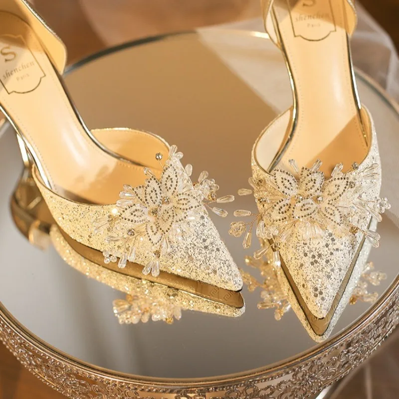 Women 2026 New Solid Designer Sandals Wedding Shoes Sandals Elegant Pumps Fashion Pumps Lace Slingbacks Luxury High Heels Shoes
Women 2026 New Solid Designer Sandals Wedding Shoes Sandals Elegant Pumps Fashion Pumps Lace Slingbacks Luxury High Heels Shoes