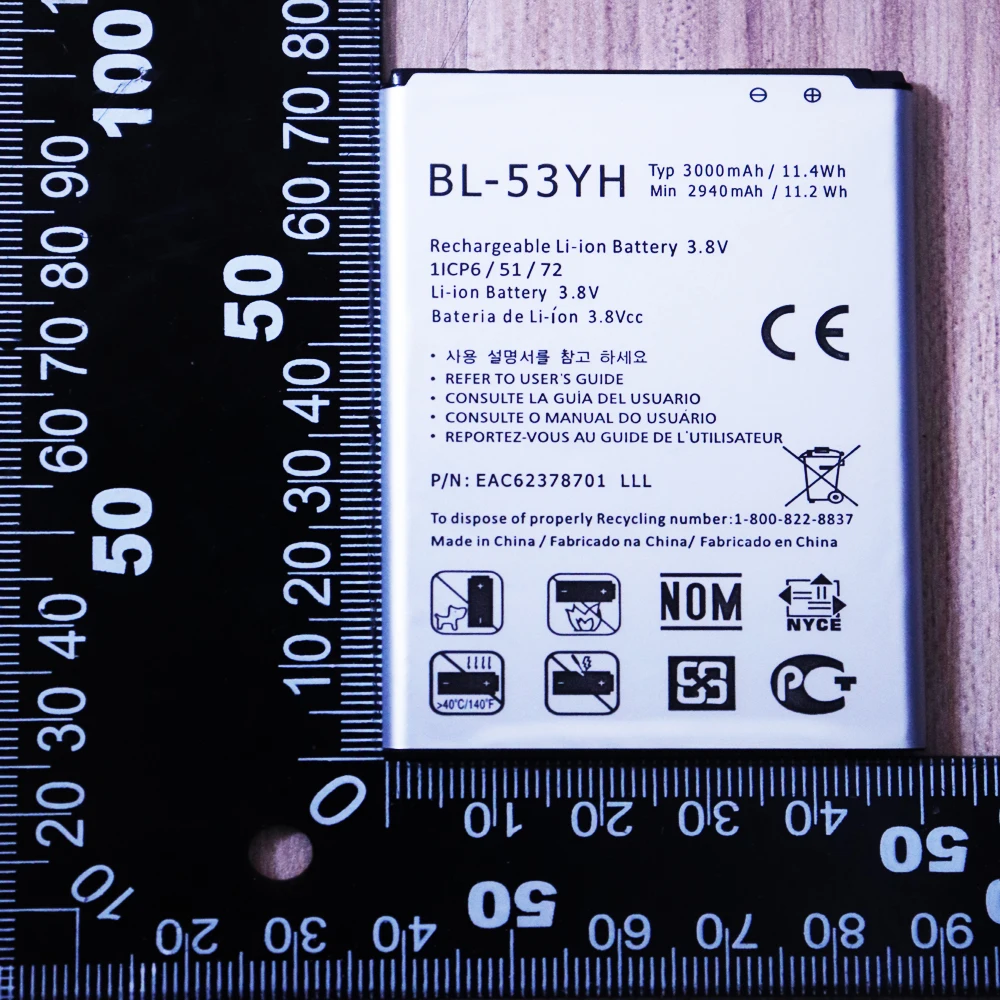 BL-53YH 3000mAh For LG Optimus G3 D850 D851 D855 LS990 D830 D856 D690 VS985 F400 G3 2017 BL 53YH
BL-53YH 3000mAh For LG Optimus G3 D850 D851 D855 LS990 D830 D856 D690 VS985 F400 G3 2017 BL 53YH