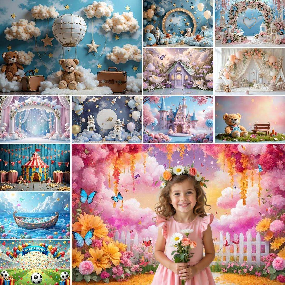 MOON.QG Birthday Decorations Backdrop Photography Teddy Bear Garden Arch Curtain Party Background Baby Photo Studio Supplies
MOON.QG Birthday Decorations Backdrop Photography Teddy Bear Garden Arch Curtain Party Background Baby Photo Studio Supplies