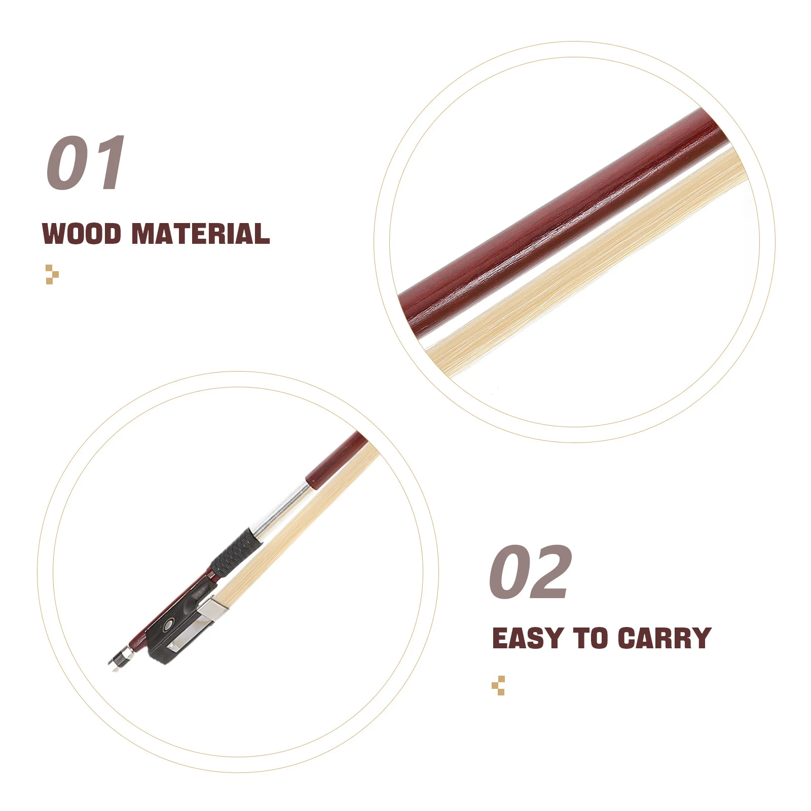 5pcs 5 Pack Half Size Violin Accessory Beginner Accessories Powerful Tone Hair
5pcs 5 Pack Half Size Violin Accessory Beginner Accessories Powerful Tone Hair