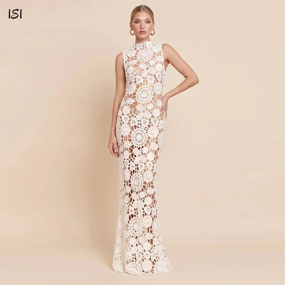 ISI Vintage 3D Lace Mermaid Trumpet Wedding Dresses For Woman High Neck Sleeveless Floor-Length Bridal Gown 2026 Customized
ISI Vintage 3D Lace Mermaid Trumpet Wedding Dresses For Woman High Neck Sleeveless Floor-Length Bridal Gown 2026 Customized 