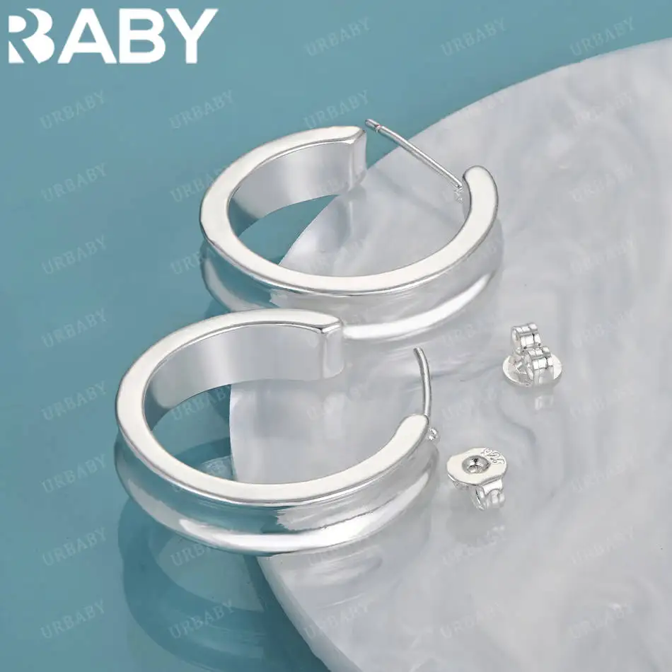 URBABY 925 Sterling Silver Round Earrings Stud Earrings Charm Trend Birthday Gifts Fashion Party Fine Jewelry
URBABY 925 Sterling Silver Round Earrings Stud Earrings Charm Trend Birthday Gifts Fashion Party Fine Jewelry