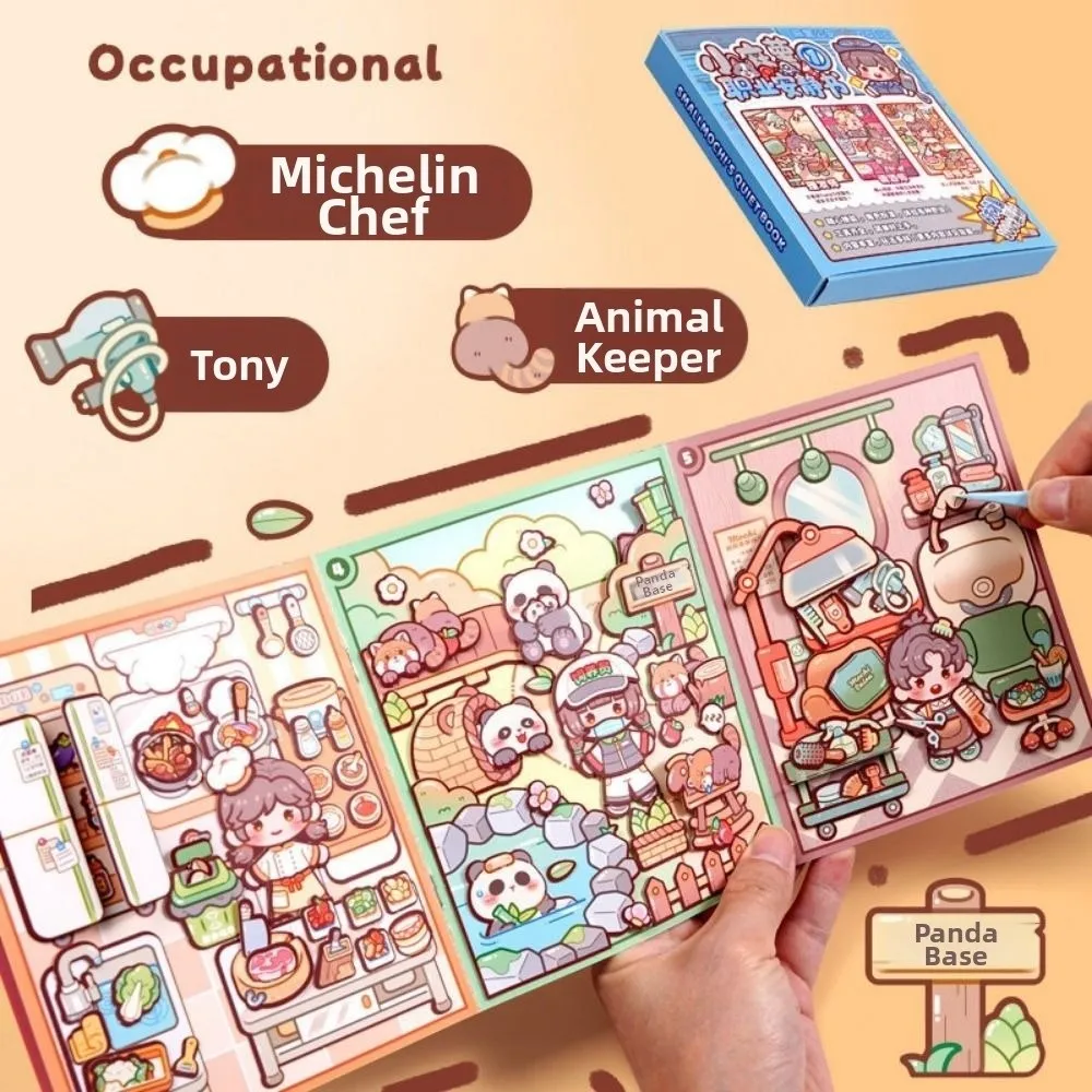 Multicolor Occupation Quiet Book 2.5D 8 Kind Scene Miniature Scene Stickers Hands Training Parent-Unisex Interaction
Multicolor Occupation Quiet Book 2.5D 8 Kind Scene Miniature Scene Stickers Hands Training Parent-Unisex Interaction