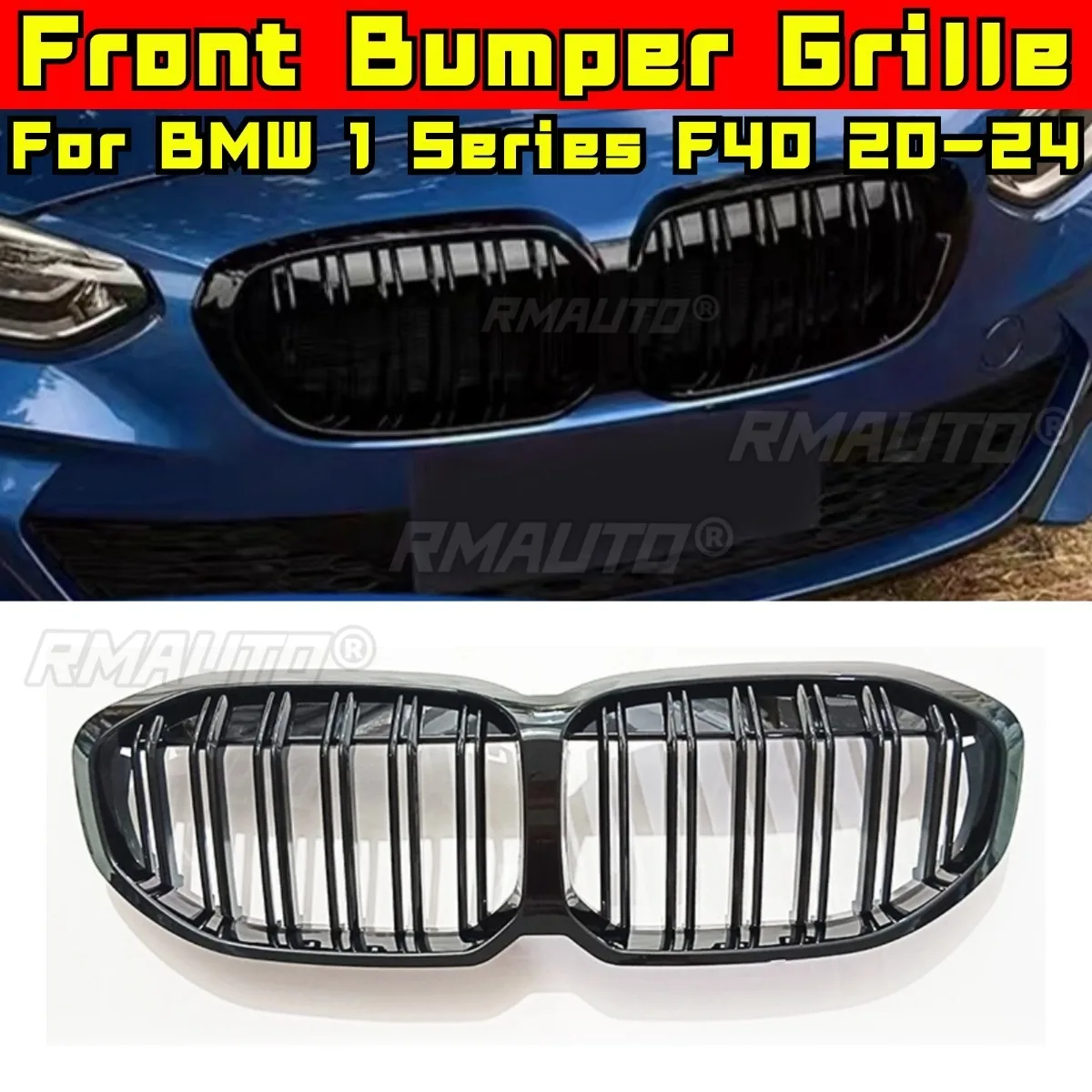 Car Bumper Grill Decorative Strips Racing Grille Body Kit Front Bumper Grill ForBMW 1 Series F40 2020-2024 Exterior Part
Car Bumper Grill Decorative Strips Racing Grille Body Kit Front Bumper Grill ForBMW 1 Series F40 2020-2024 Exterior Part