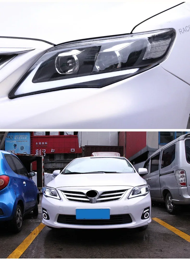 Пара автомобильных фар в сборе для Toyota Corolla 2011-13 DRL дневные ходовые огни указатель поворота фара бифокальная линза
Пара автомобильных фар в сборе для Toyota Corolla 2011-13 DRL дневные ходовые огни указатель поворота фара бифокальная линза