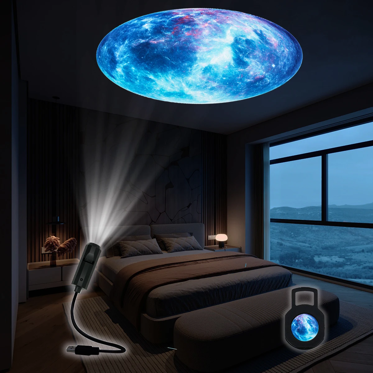 Fantasy planet projector, starry night light, enjoy the starry sky atmosphere at any time, wall decoration atmosphere light
Fantasy planet projector, starry night light, enjoy the starry sky atmosphere at any time, wall decoration atmosphere light