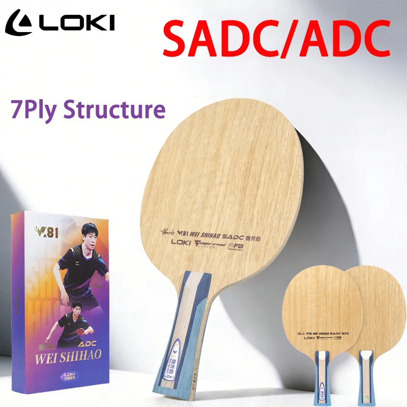 LOKI 5 Wood 2 Carbon Ping Pong Paddle with Carbon Fiber ADC SADC Table Tennis Blade WEI SHIHAO OFF+ Table Tennis Racket with Box
LOKI 5 Wood 2 Carbon Ping Pong Paddle with Carbon Fiber ADC SADC Table Tennis Blade WEI SHIHAO OFF+ Table Tennis Racket with Box
