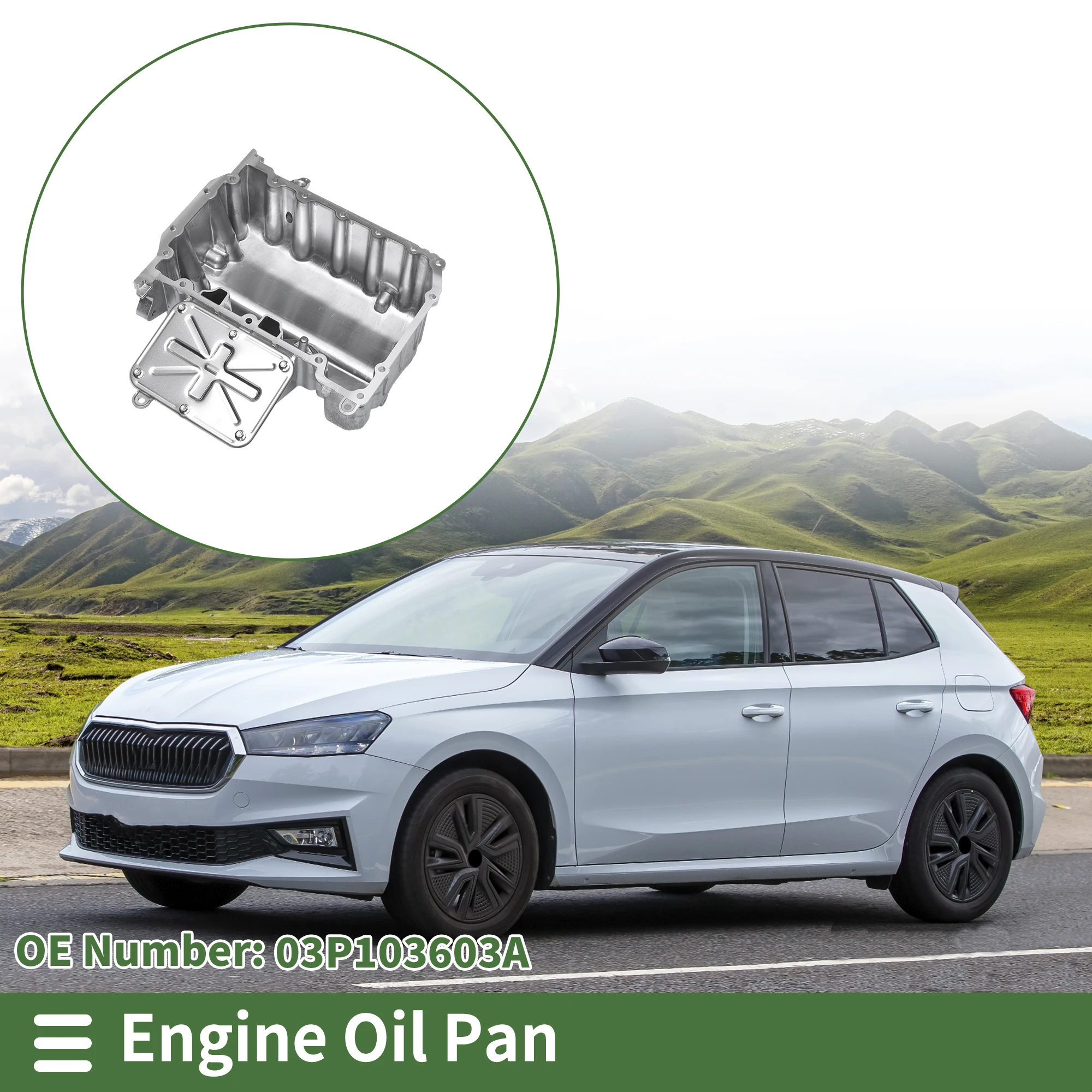 UXCELL 1 Pc No.03P103603A Engine Oil Pan for Skoda Fabia 2010-2014 Aluminum Silver Tone
UXCELL 1 Pc No.03P103603A Engine Oil Pan for Skoda Fabia 2010-2014 Aluminum Silver Tone